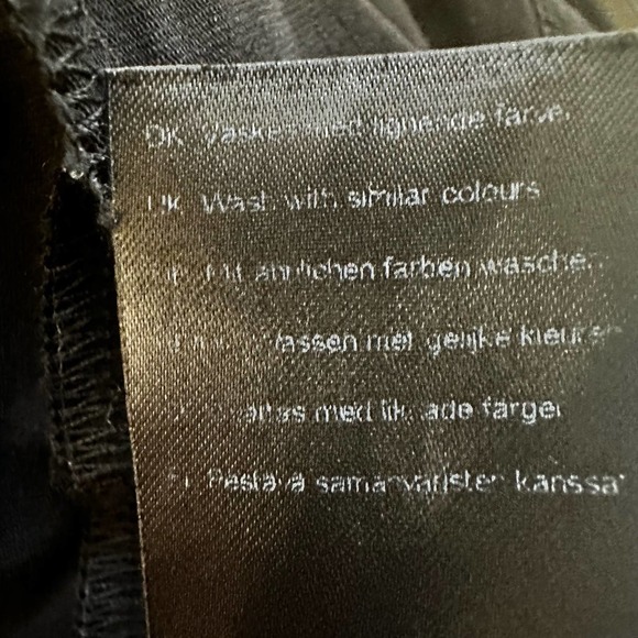 Bitte Kai Rand Black Stretch 3/4 Sleeve T-Shirt with Zippered Pockets sz S EUC - Picture 7 of 9